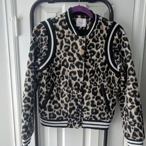 Parker Leopard Bomber Jacket
